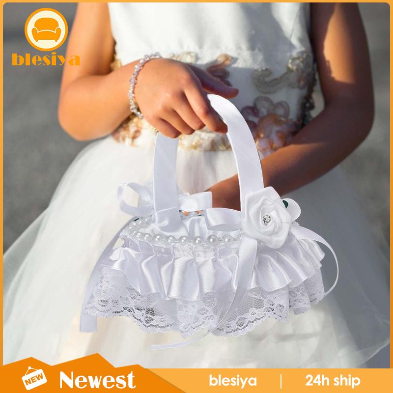 Giỏ Đựng Đồ Dùng Có Tay Cầm Độc Đáo Trang Trí Tiệc Cưới / Nhà Thờ