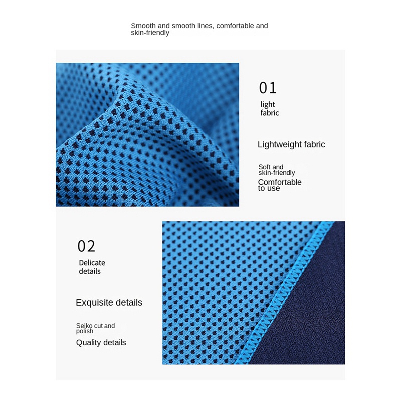 Khăn Lụa Lạnh Tức Thì Bằng Silicone Kèm Túi Đựng Tiện Lợi Dành Cho Đi Du Lịch / Chạy Bộ /