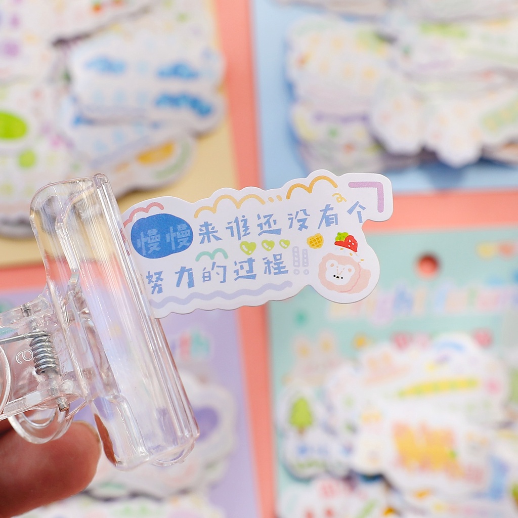 Set 40 Sticker Dễ Thương Dán Trang Trí Sổ Tay