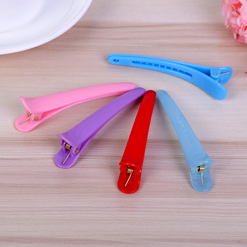 Kẹp Tóc Mỏ Vịt Bằng Nhựa Nhiều Màu Sắc Chống Trượt Tạo Kiểu Tóc Cho Bé Gái Và Bé Gái HSU HSU