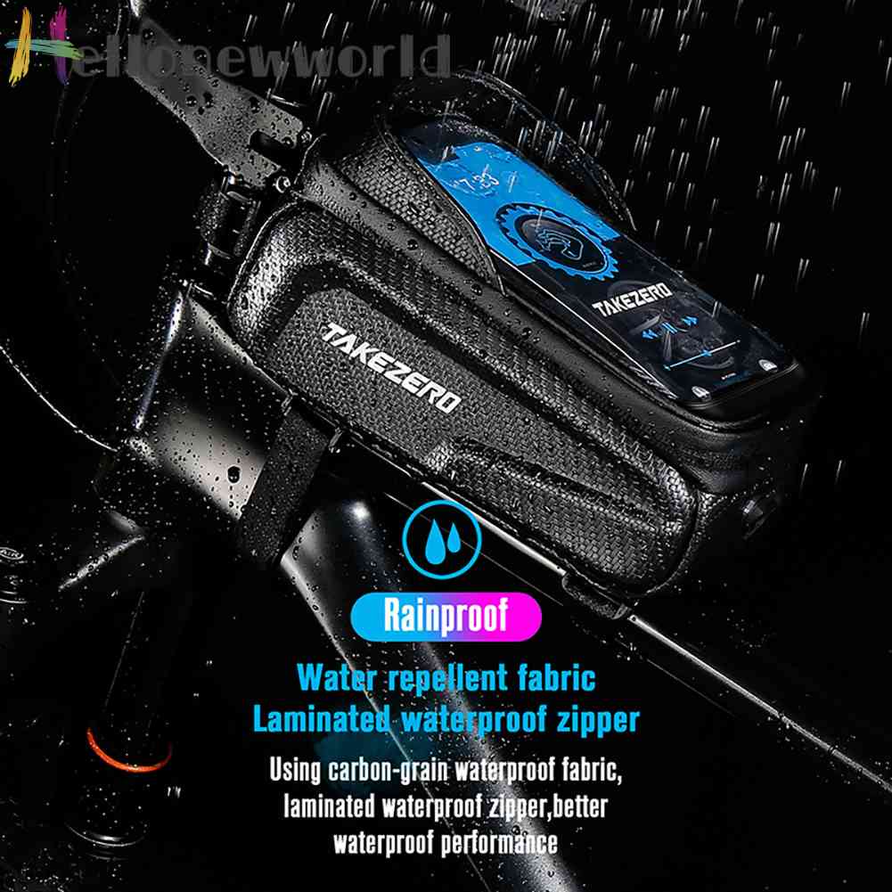 Túi Vỏ Cứng Phản Quang Dung Tích 1L Gắn Khung Xe Đạp