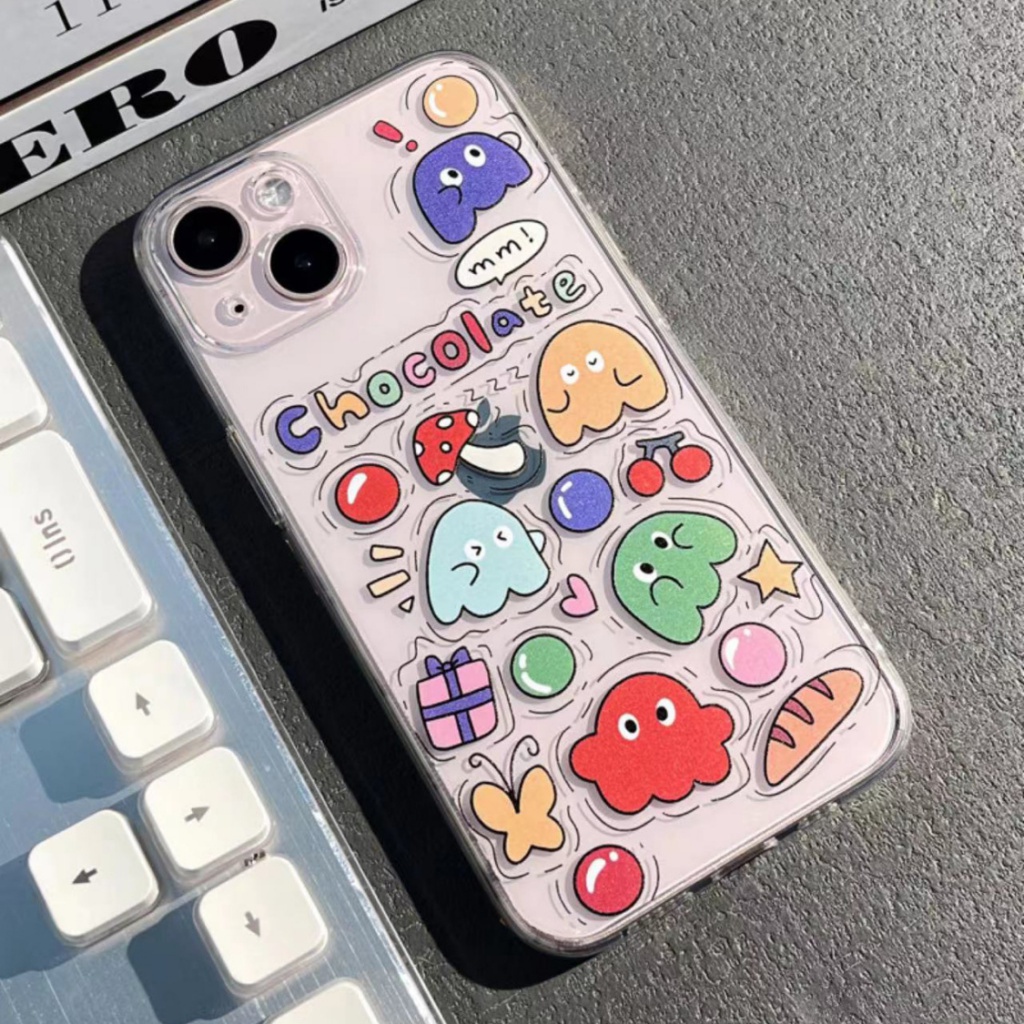 ✅Ốp Điện Thoại Nhựa Mềm Họa Tiết Động Vật / Chữ Tiếng Anh Cho Iphone 13 14pro 12iPhone14max YGXF