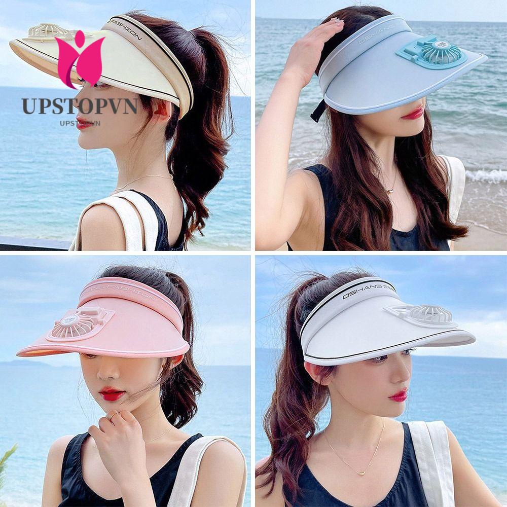 Mũ Lưỡi Trai Có Quạt Chống Nắng Thiết Kế Hở Chóp Tiện Dụng