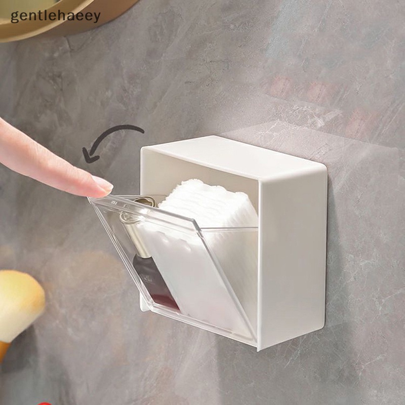 Hộp Đựng Tăm Bông Gắn Tường Bằng Nhựa Giá Đỡ