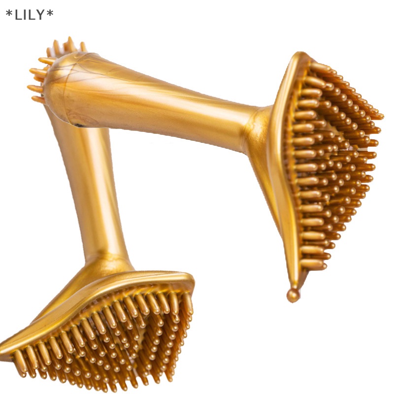 LILY Massage kinh tuyến bàn chải chống cellulite tam giác bàn chải massage cho cơ thể Giảm Béo uuu