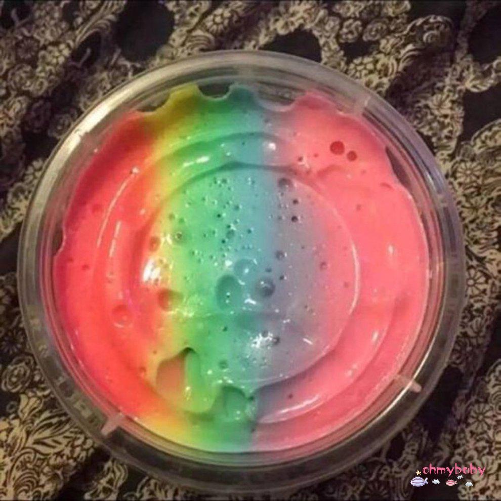 [Trong kho] 60Ml Kích Thước Di Động Nhiều Màu Sắc Cầu Vồng Lông Tơ Chất Nhờn Giảm Stress Trẻ Em Tự Làm Đồ Chơi Bùn Quà Tặng Cho [P/19]