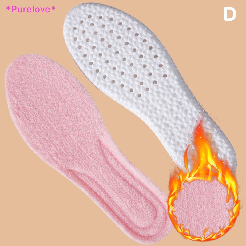 1 Cặp Đế Lót Giày Chất Liệu Cotton Dày Dặn Giữ Ấm Mềm Mại Dành Cho Nam Và Nữ Mới