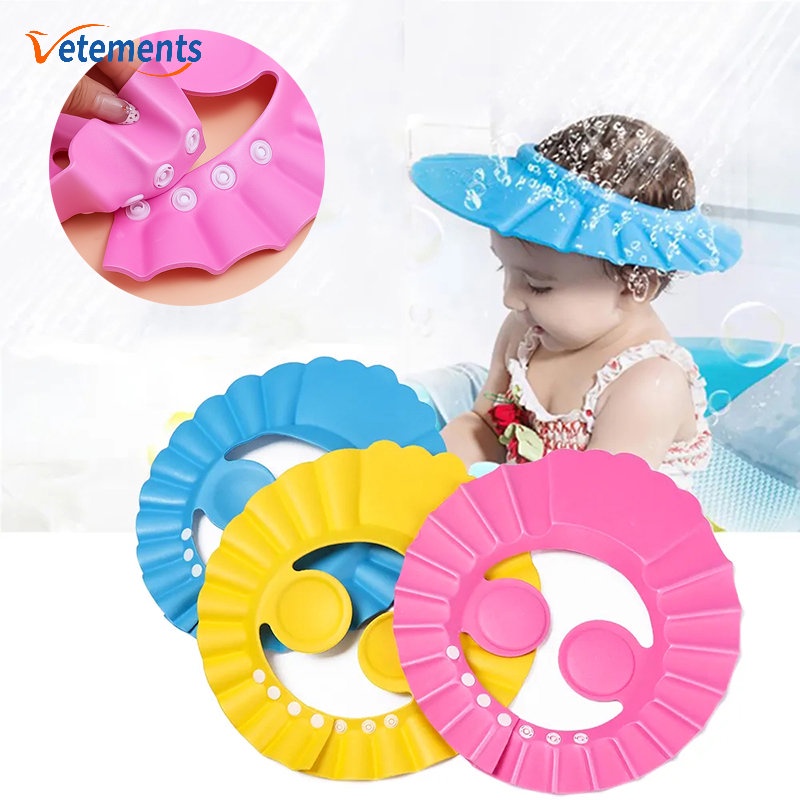 Mũ Tắm Bảo Vệ Mắt / Mũ Tắm Bằng EVA Mềm Điều Chỉnh Được Chống Thấm Nước Nhỏ Gọn Dành Cho Trẻ Em / Gia Đ