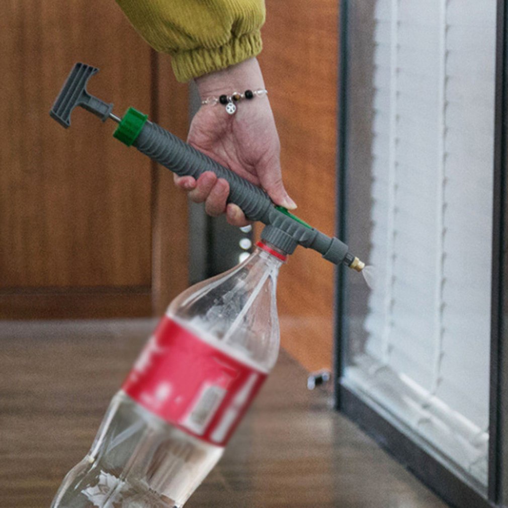 High Pressure Air Pump Manual Sprayer Adjustable Bottle Spray Head Nozzle