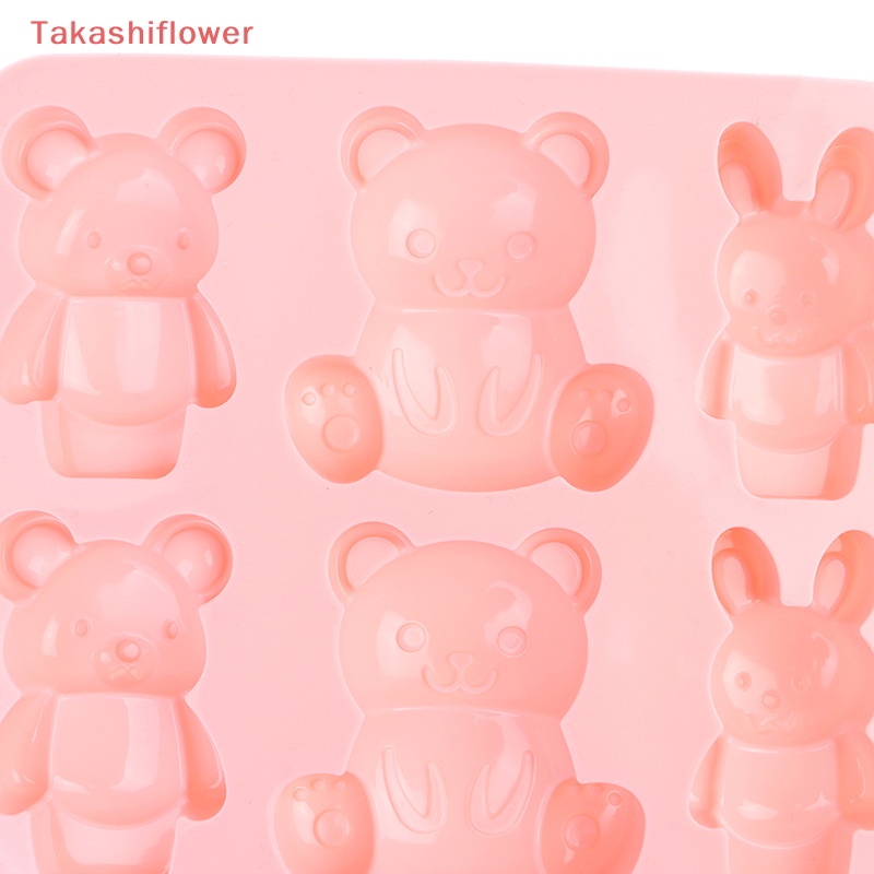 Khuôn Silicon Làm Bánh / Sô Cô La Hình Gấu Hoạt Hình Dễ Thương