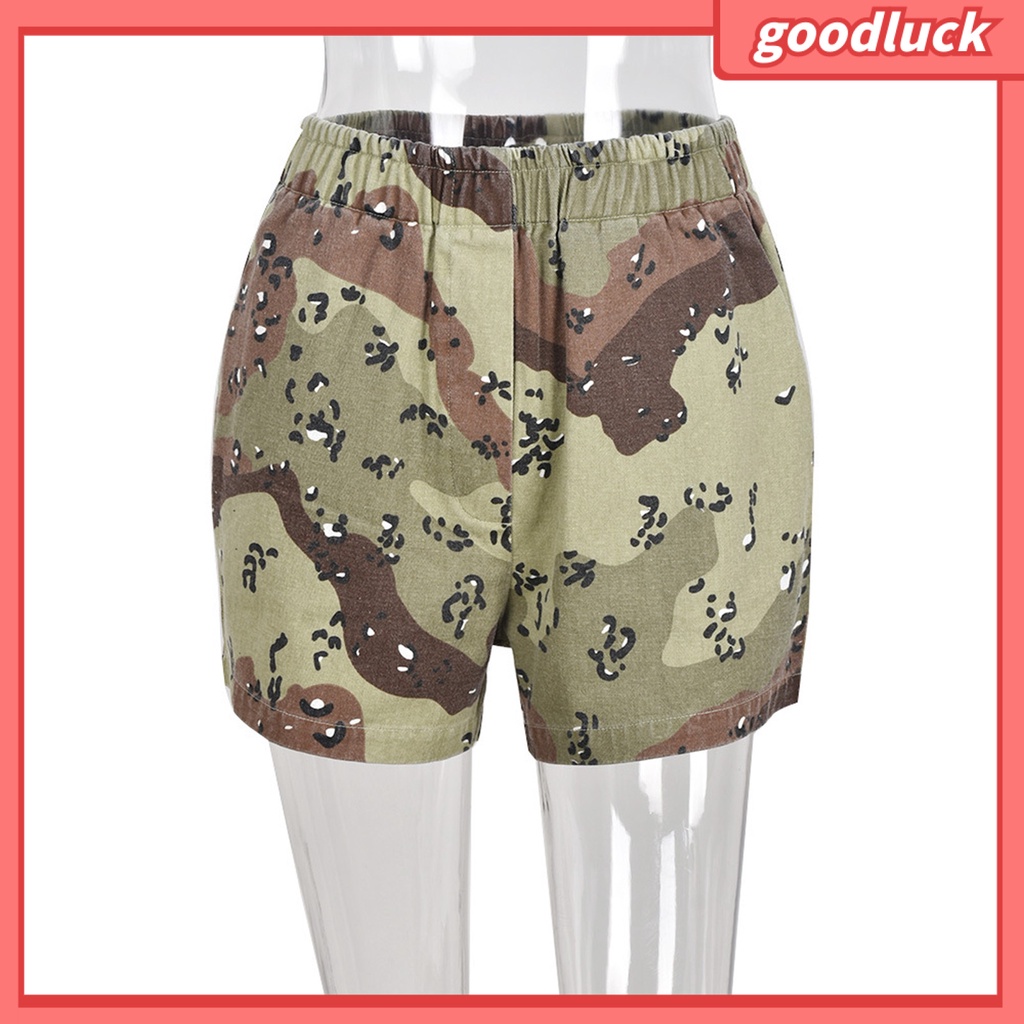 Quần Short Lưng Thun Ống Rộng Họa Tiết Rằn Ri Thời Trang Mùa Hè