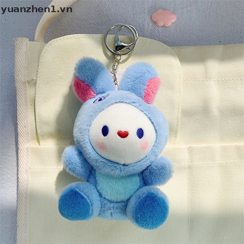 Móc Khóa Hình Thỏ Nhồi Bông Đáng Yêu