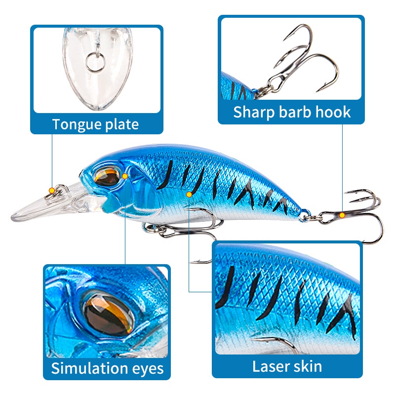 Mồi Giả Câu Cá 8.9cm 15.5g Bằng Nhựa Cứng