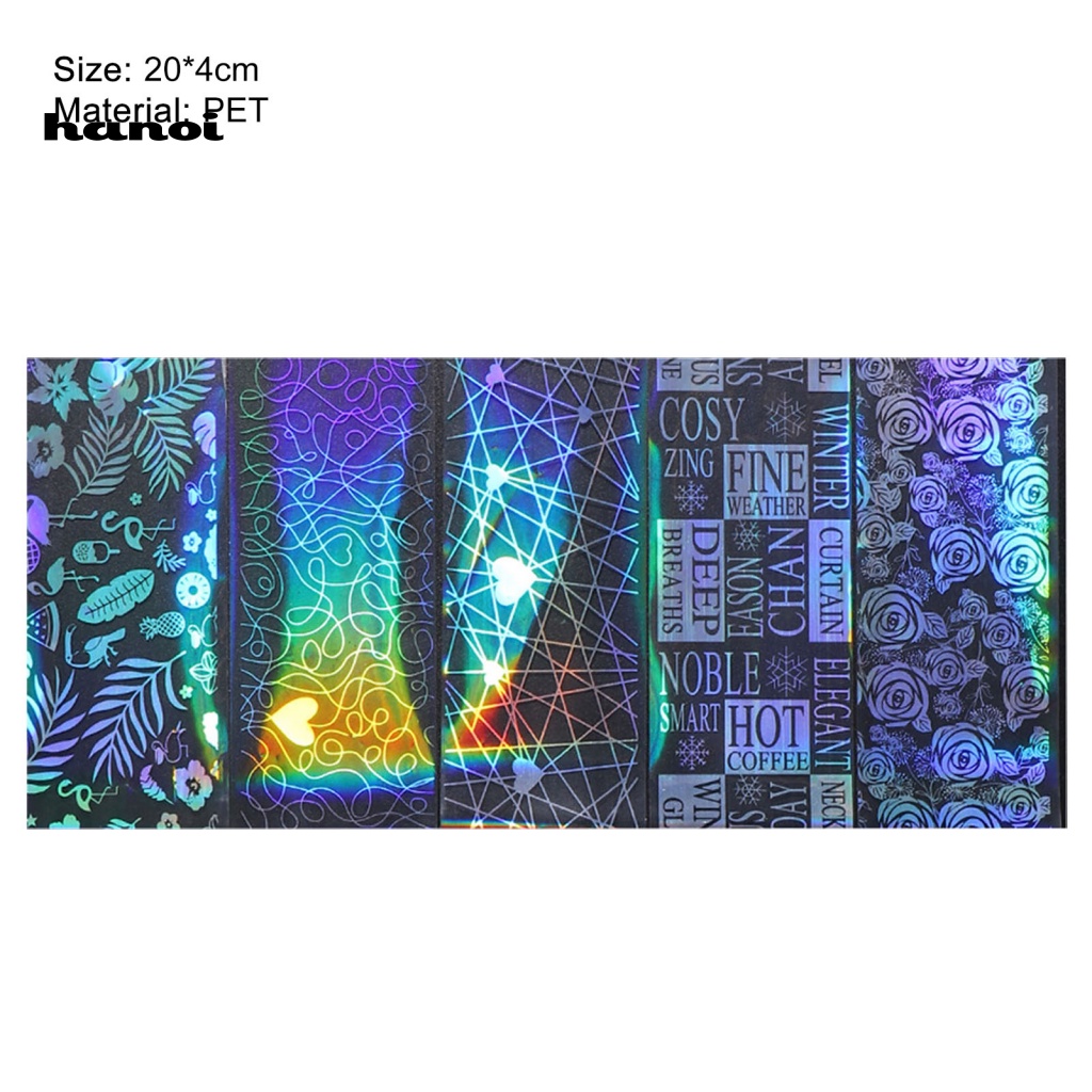 Set 10 Miếng Dán Trang Trí Móng Tay Họa Tiết Bầu Trời Sao 3D Siêu Mỏng