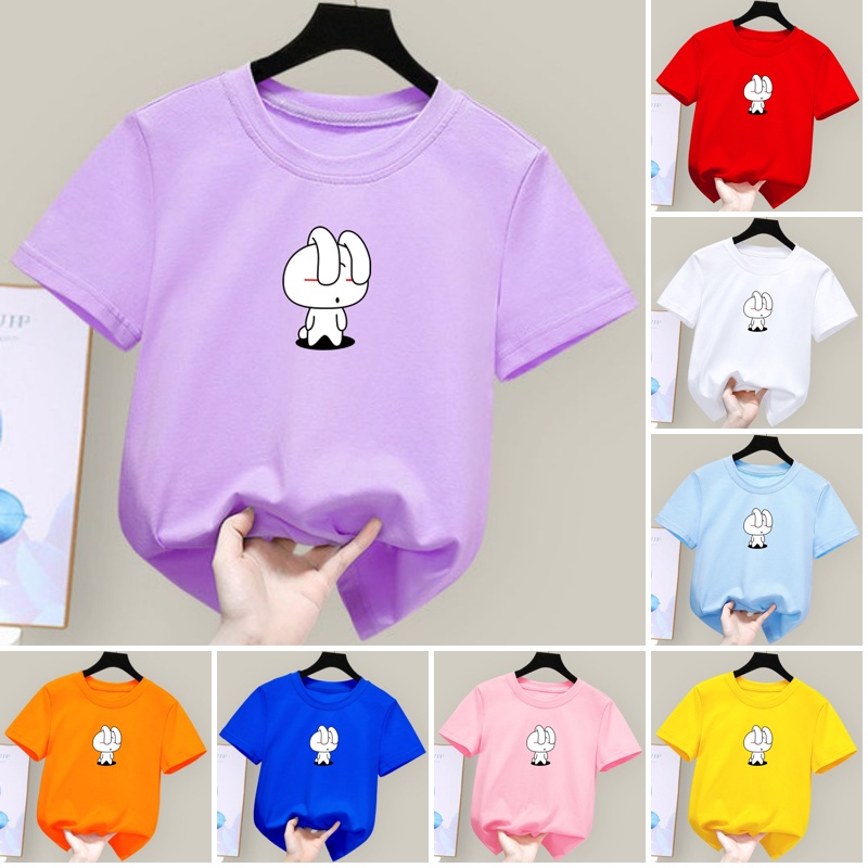 Áo Thun Cotton Họa Tiết Hoạt Hình Dễ Thương Cho Bé