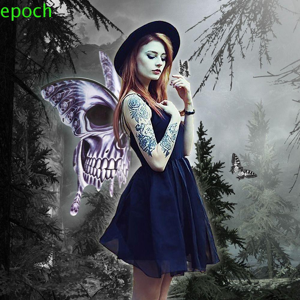 Epoch Băng Đô Hình Bộ Xương Cánh Bướm Phong Cách Halloween Cá Tính Dành Cho Trẻ Em