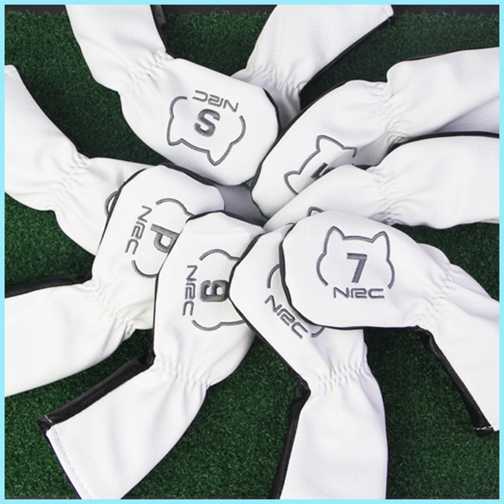 Bộ 9 Vỏ Bọc Gậy Đánh Golf Bằng Da PU Cao Cấp