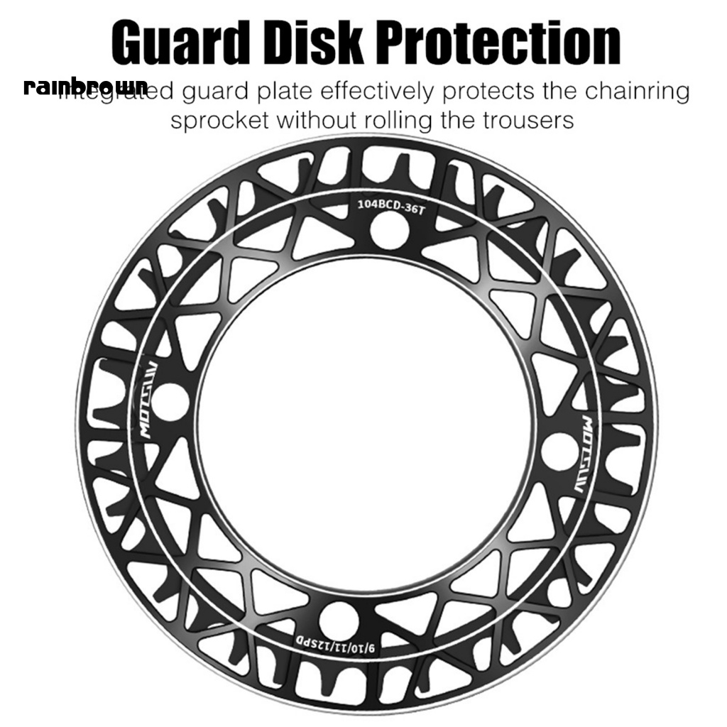 Đĩa Xích Tích Hợp Tản Nhiệt Chống Thấm Nước Chống Rỉ Sét 34 / 36 / 38T Cho Xe Đạp Leo Núi