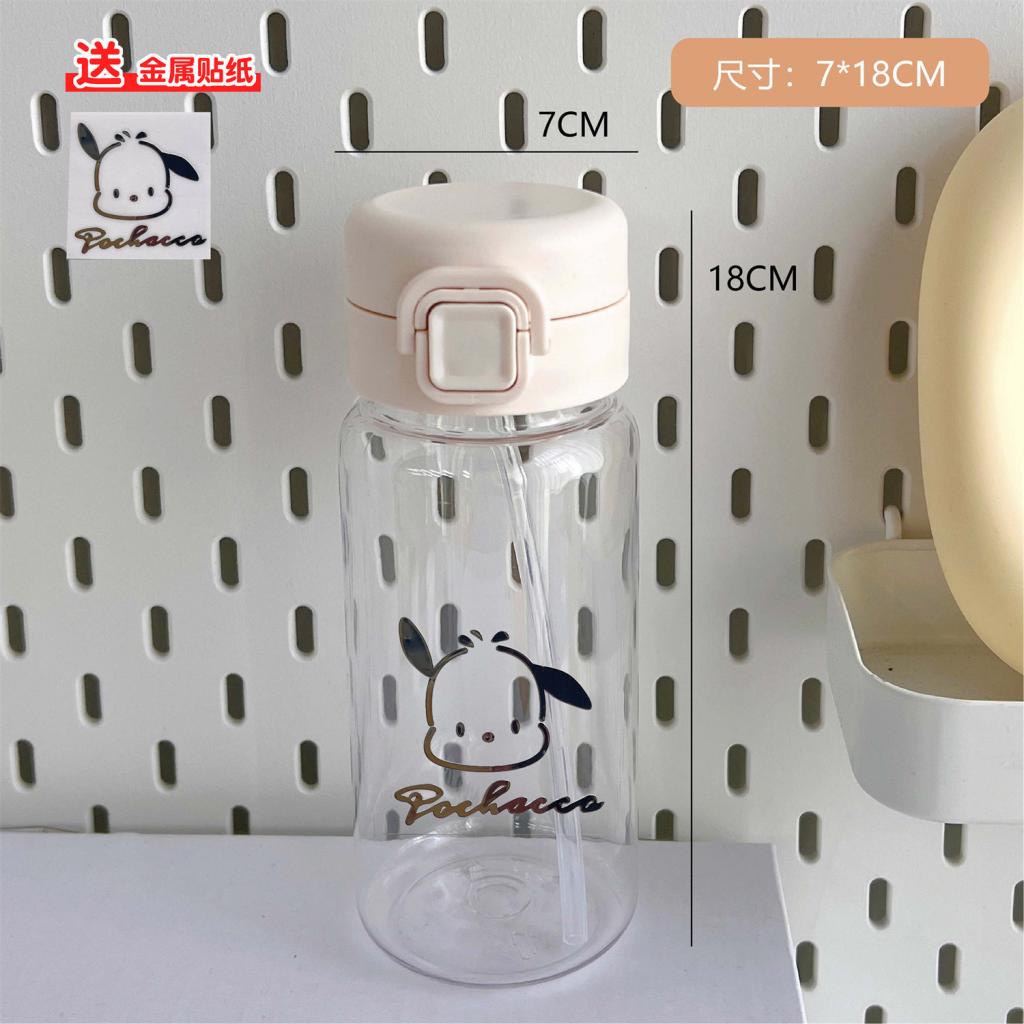 Bình Nước Cầm Tay Bằng Nhựa Trong Suốt Hình Chú Chó Dễ Thương