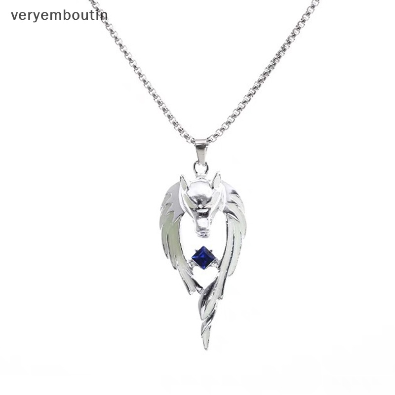 Vòng cổ Mặt Sói Phát Sáng Thời Trang Cho Nam