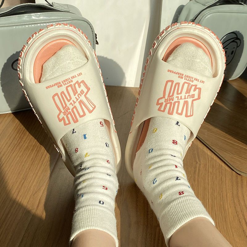 ISAHINI dép nữ giày sandal dép bánh mì dép nữ dép đi trong nhà đế mềm chống trượt 20Z230501008