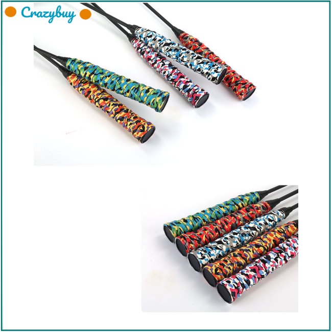Cr Băng Quấn Tay Cầm Vợt Cầu Lông Bằng Pu Họa Tiết Rằn Ri Chống Trượt Thấm Hút Mồ Hôi Tiện