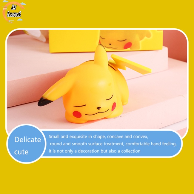 Đèn Ngủ Trang Trí Phòng Khách / Ngủ Hình Pokemon Pikachu Dễ Thương