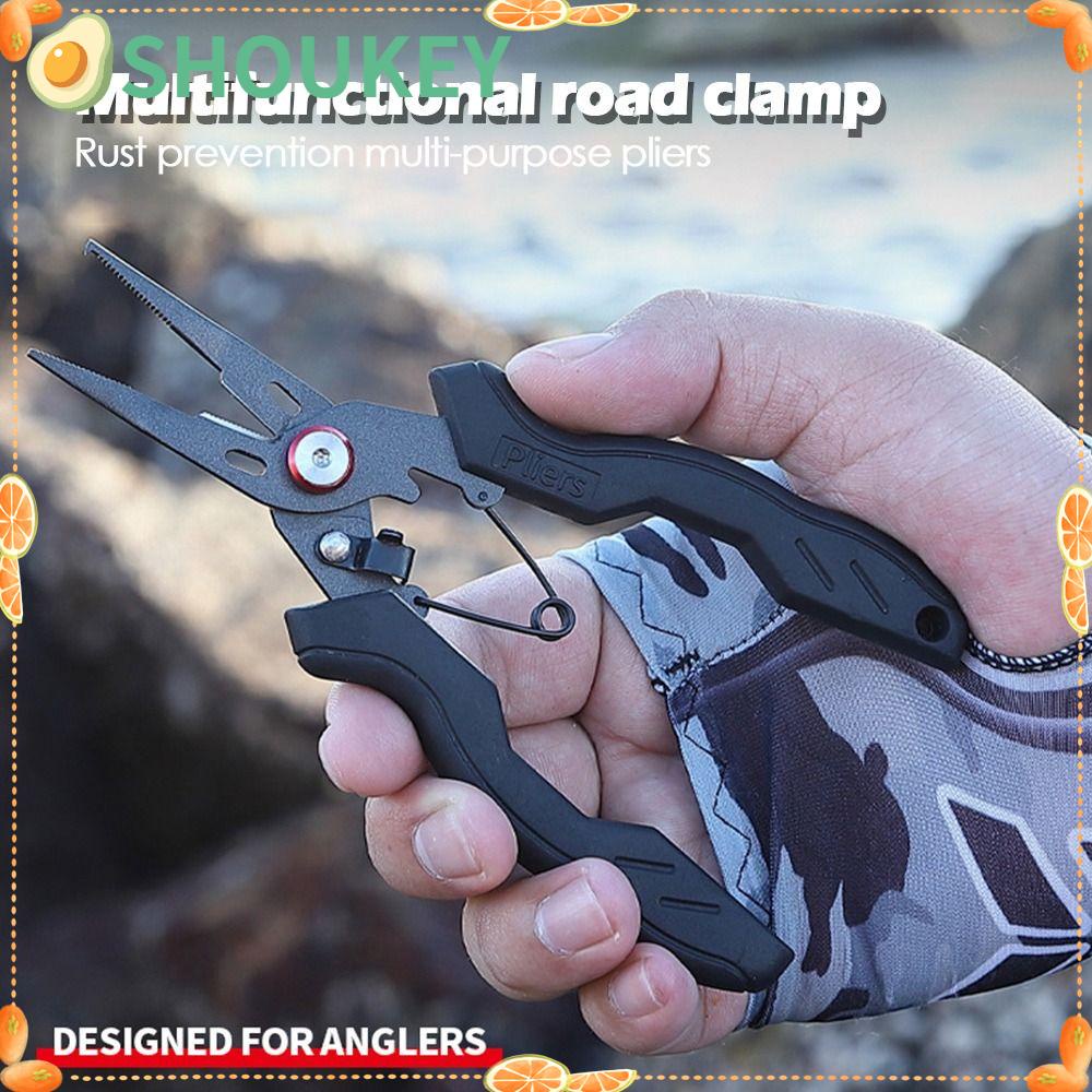 Kìm Gỡ Lưỡi Câu Cá Bằng Thép Không Gỉ Tay Cầm Nhựa Đa Năng SHOUKEY