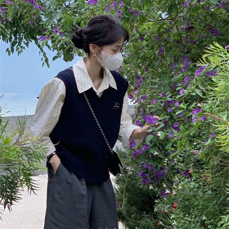 Áo Dệt Kim Sát Nách Màu Trơn Cổ Điển Thời Trang Hè Thu Cho Nữ