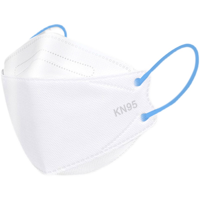 Khẩu Trang KN Hình Cá 95 Thời Trang Màu Trắng Tương Phản 4D