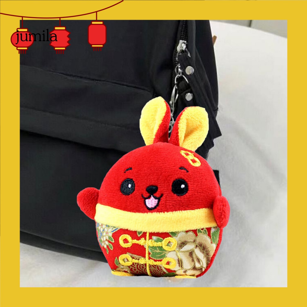 Thỏ Nhồi Bông 10cm Phong Cách Trung Hoa Trang Trí Năm Mới 2023