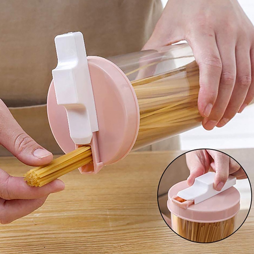 Hũ Nhựa Trong Suốt Có Nắp Đậy Đựng Mì Ý Tiện Dụng