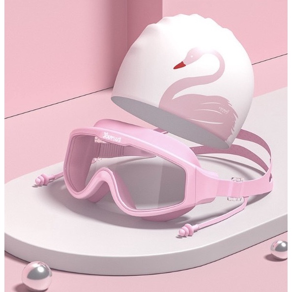 Combo Kính Bơi Người Lớn Hiệu YouYou Chính Hãng Kèm Mũ Bơi, Nút Bịt Tai, Kẹp Mũi Chống Sặc Nước Chống Sương Mù