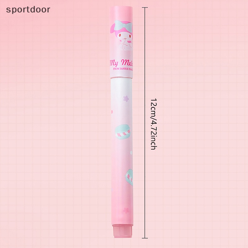 [sportoutdoor] Bộ 6 Bút Dạ Quang Hình Anime My Melody Kuromi Pochacco Dễ Thương [out]