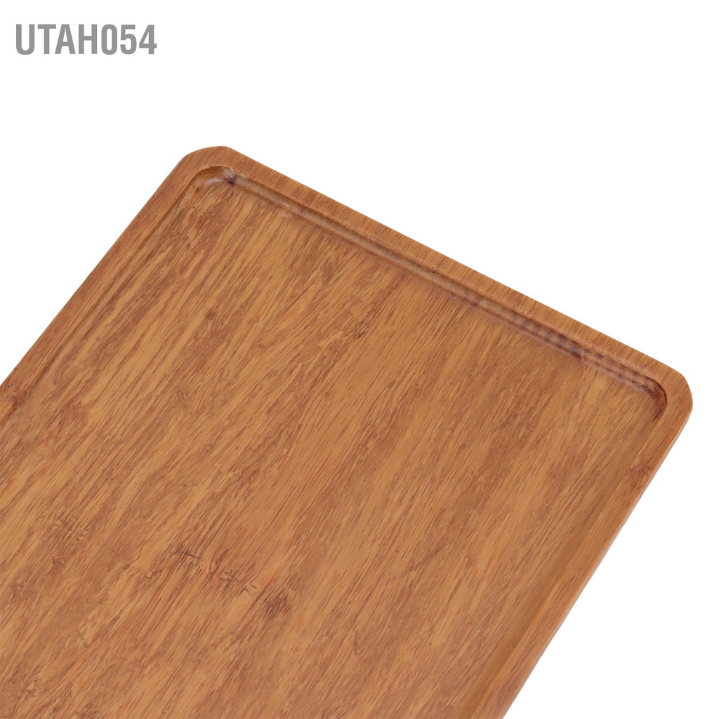 Utah054 Khay Trà Thức Ăn Trái Cây Đĩa Tráng Miệng Bằng Tre Trang Trí Nhà Cửa Cho Văn Phòng