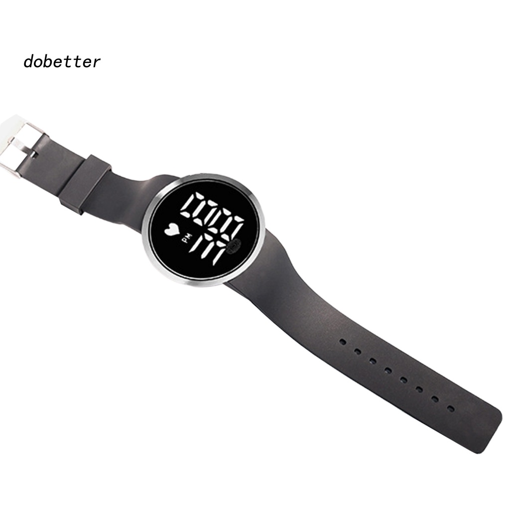 Đồng Hồ Điện Tử Chống Thấm Nước Đa Năng Có Đèn LED Tròn Thời Trang Cho Cặp Đôi