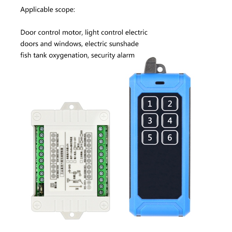 Rơ Le Điều Khiển Từ Xa Alli 315Mhz 433Mhz RF 12V-36V 6CH 6 Chiều