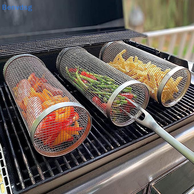 Vỉ Nướng BBQ Hình Tròn Bằng Thép Không Gỉ Tiện Dụng