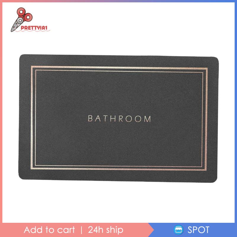 [Prettyia1] Thảm Cao Su Thấm Nước Tốt Cho Phòng Tắm