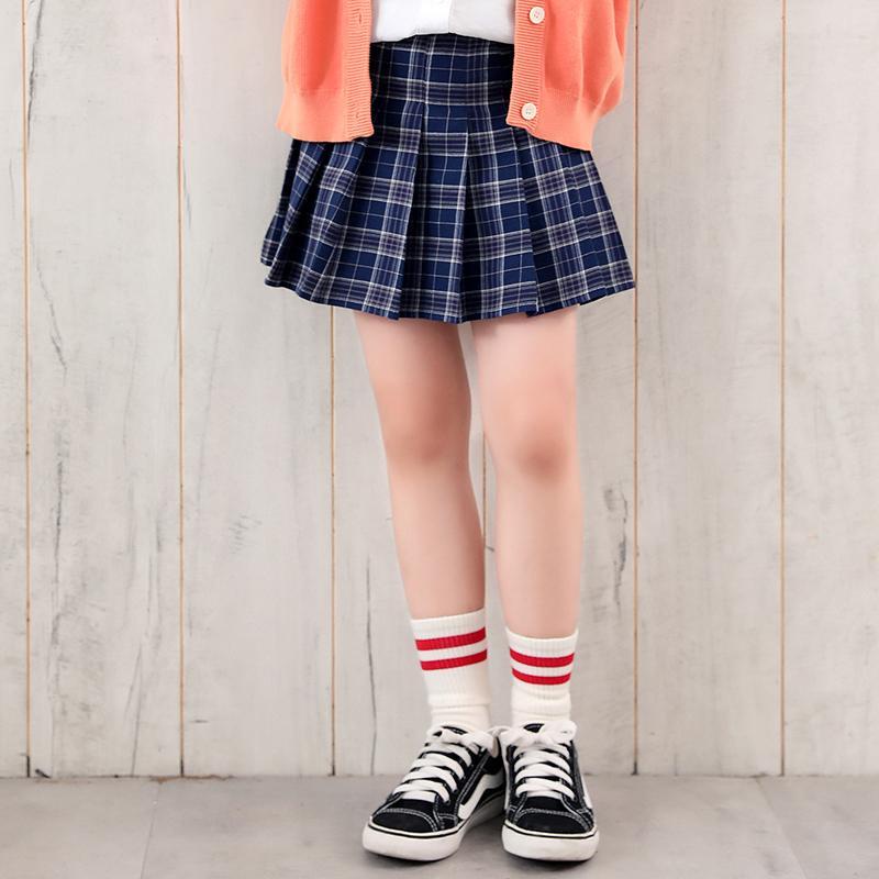 Chân Váy Ngắn Chữ a Xếp Ly Phong Cách Phương Tây Thời Trang Xuân Thu Dành Cho Bé Gái