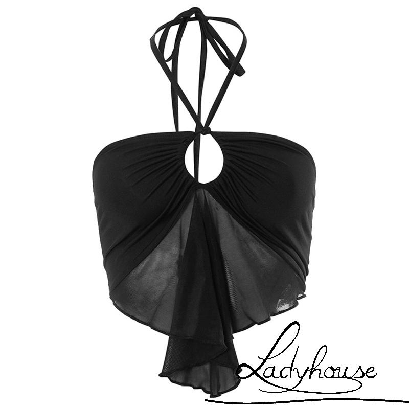 Áo Tank Top Hai Dây Mùa Hè Hở Lưng Gợi Cảm Cho Nữ