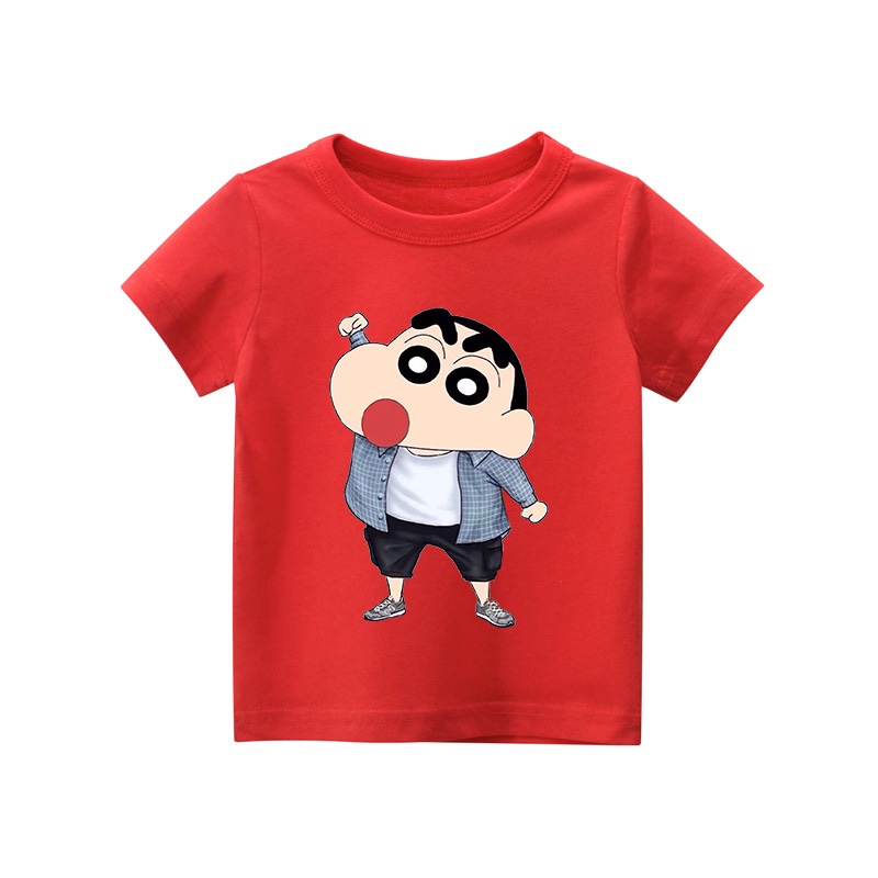 Áo thun trẻ em SHIN CẬU BÉ BÚT CHÌ , 8 màu áo, đầy đủ size có big size, MÀU KHÁC NHẮN TIN SHOP