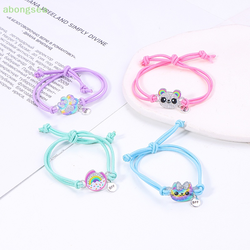 Set 4 Vòng Tay Dây Mặt Hoạt Hình Dễ Thương