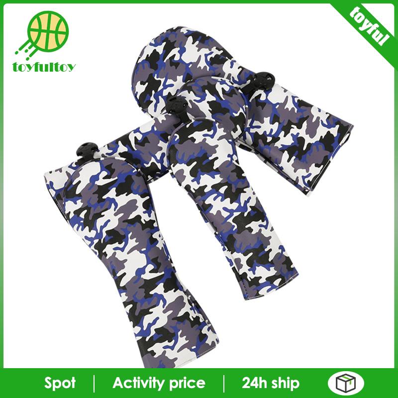 Set 4 Vỏ Bọc Bảo Vệ Đầu Gậy Đánh Golf Bằng Gỗ