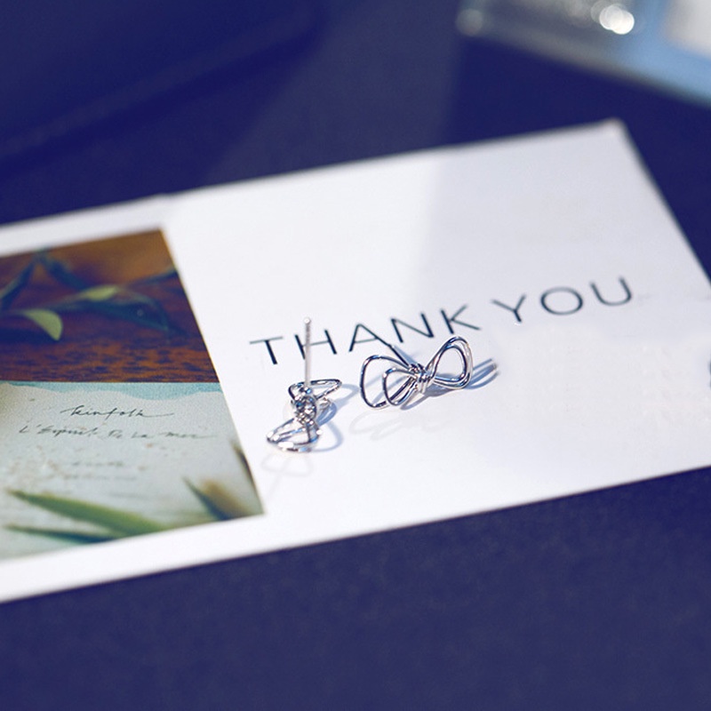 Khuyên Tai Thắt Nơ Đôi Kiểu Dáng Sáng Tạo Thời Trang Cho Nữ