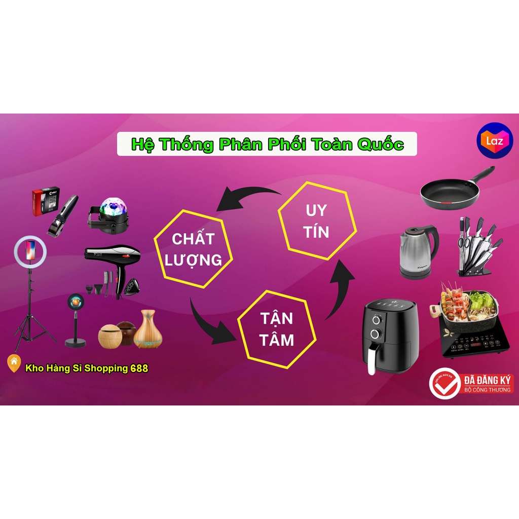 Máy Mát Xa Cầm Tay Mini - Máy Massage Cầm Tay Đa Năng, Tặng Kèm 4 Đầu Massage, 6 Chế Độ Dung, Pin Trâu