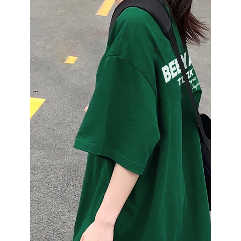 Áo Thun Nữ Tay Ngắn Dáng Rộng Phong Cách Retro Cá Tính