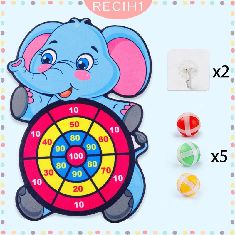 Bộ Trò Chơi Mục Tiêu Dính Kèm 15 Quả Bóng Dính Họa Tiết Hoạt Hình Vui Nhộn Cho Tiệc Bãi Biển