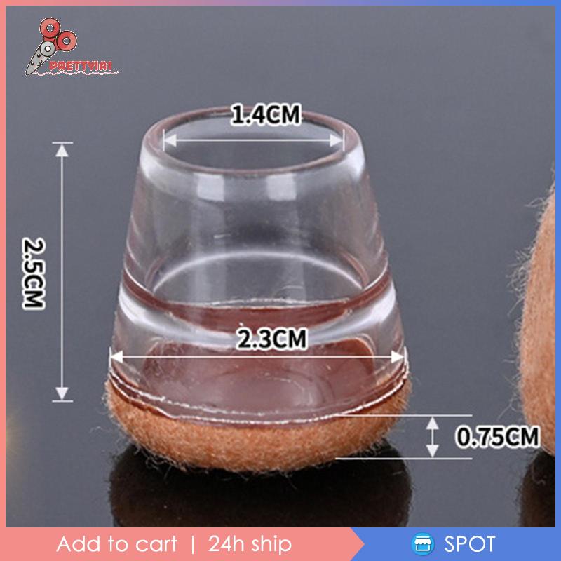 [Prettyia1] Bọc Bảo Vệ Chân Ghế Gỗ Chống Trầy Xước