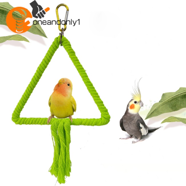 Vòng Dây Thừng Cotton Nhiều Màu Sắc Dùng Làm Đồ Chơi Cho Chim Vẹt Đứng